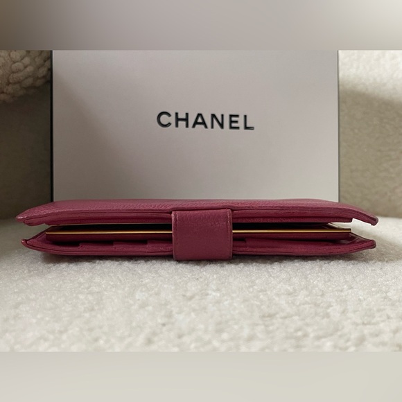 ❌SOLD❌ Chanel Pink Caviar Leather Kisslock Wallet - Picture 12 of 14